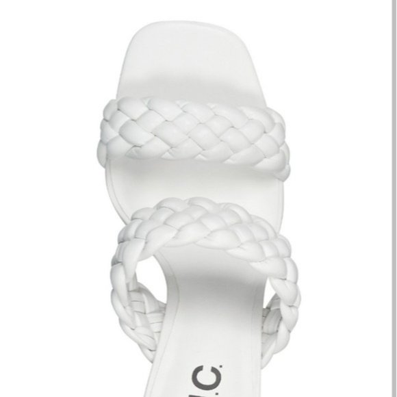 INC International Concepts Lyra Braided Sandals White -8.5 - Picture 4 of 9